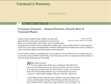 Tablet Screenshot of carmansnursery.com